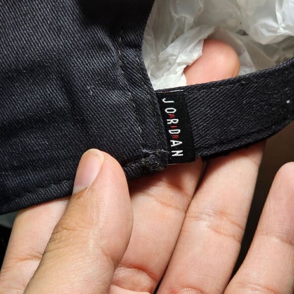 Air Jordan 1 2 3 4 11 Retro Bred Chicago Dad Hat Cap Black Red Cotton Cap New - Picture 7 of 8